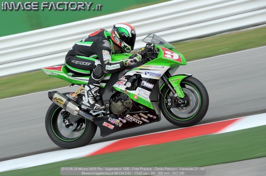 2010-06-26 Misano 0435 Rio - Superstock 1000 - Free Practice - Danilo Petrucci - Kawasaki ZX 10R